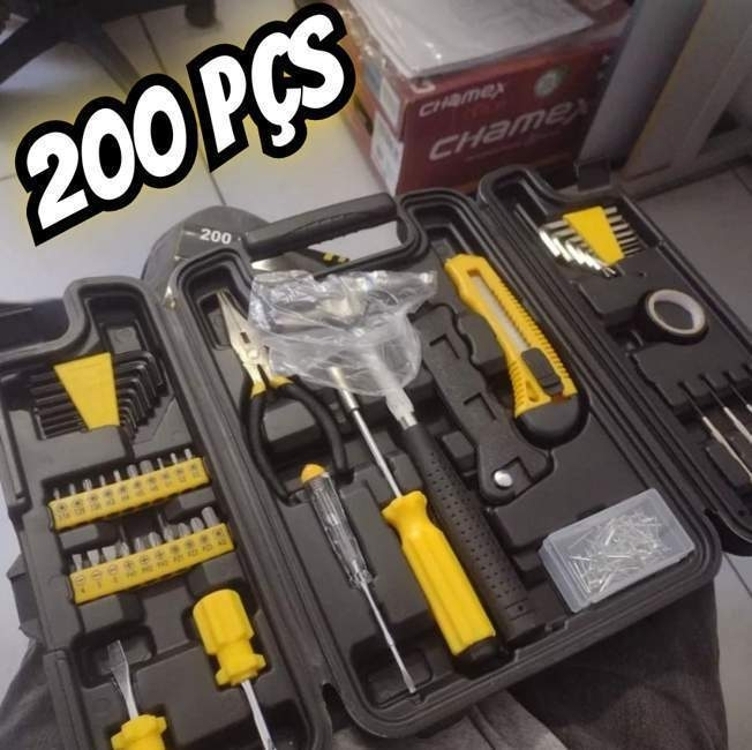 Jogo De Ferramentas 200 Peças - Profissional - Titanium Jogo De Ferramentas 200 Peças - Profissional - Titanium