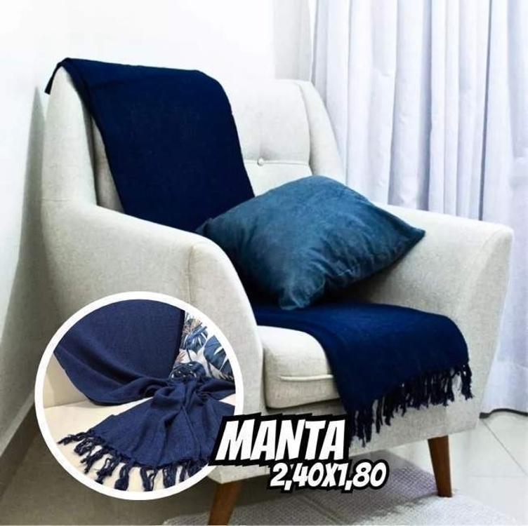 Manta Para Sofá Gigante Decorativa Protetora 2,40x1,80 Manta Para Sofá Gigante Decorativa Protetora 2,40x1,80