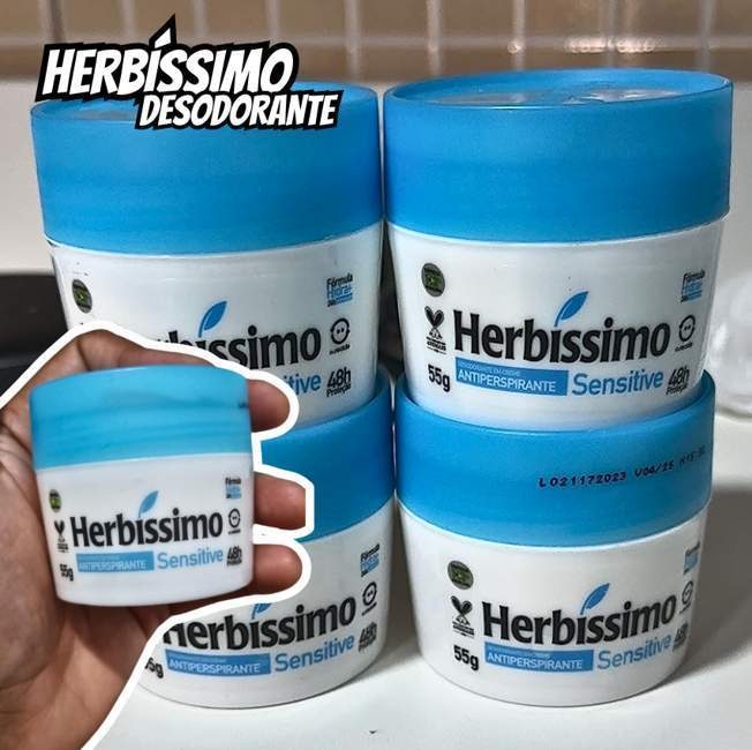 Desod. Creme Herb. Sensitive 55 Gr, Herbissimo Desod. Creme Herb. Sensitive 55 Gr, Herbissimo