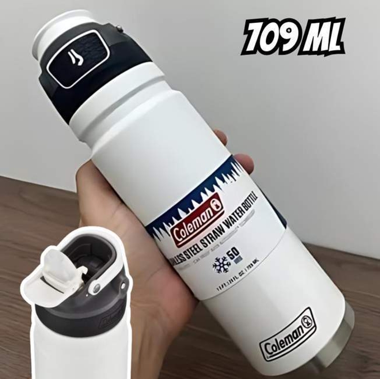 Squeeze Térmico 709 ml com Parede Dupla Autospout Branco Coleman Squeeze Térmico 709 ml com Parede Dupla Autospout Branco Coleman