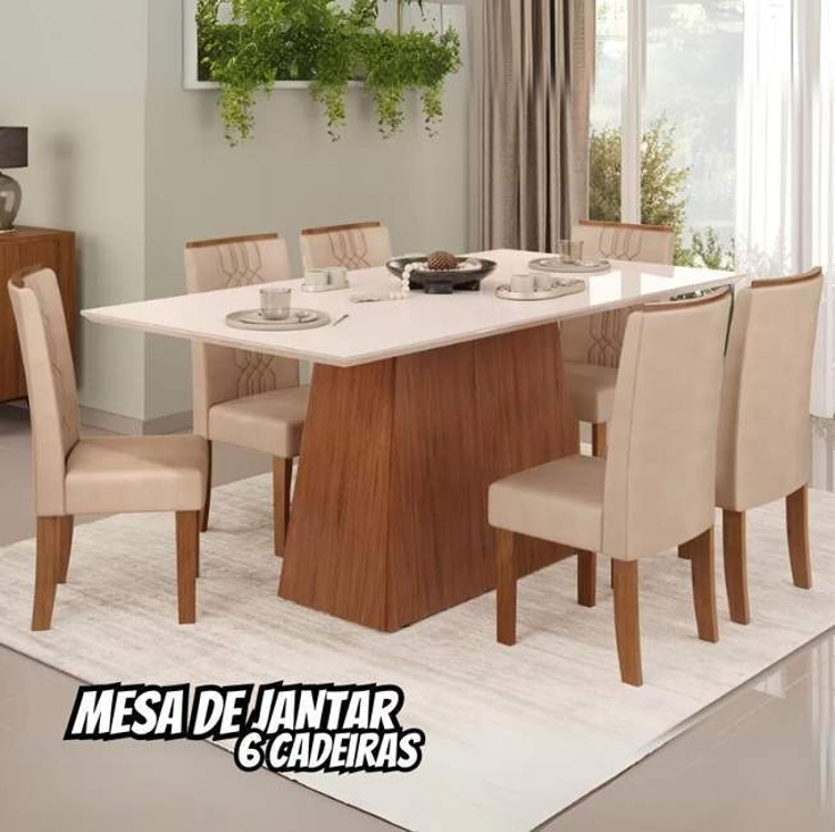 Mesa De Jantar 6 Cadeiras Retangular Freijo E Off Dj Móveis Copenhague Mesa De Jantar 6 Cadeiras Retangular Freijo E Off Dj Móveis Copenhague