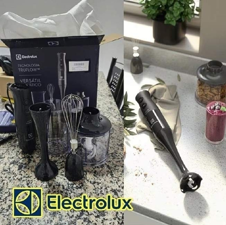 Mixer Electrolux 3 Em 1 Eib10 Com Copo E Batedor De Claras 400w - Preto Mixer Electrolux 3 Em 1 Eib10 Com Copo E Batedor De Claras 400w - Preto