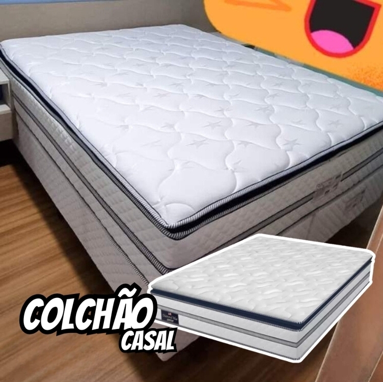 Colchão Casal Gazin de Molas Ensacadas 32x138x188cm - Diamond Blue Colchão Casal Gazin de Molas Ensacadas 32x138x188cm - Diamond Blue