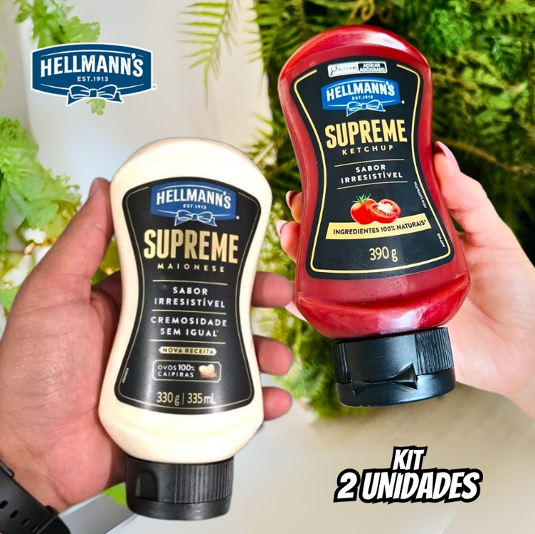 Hellmann's Supreme Kit Ketchup 390g + Maionese 330g Hellmann's Supreme Kit Ketchup 390g + Maionese 330g