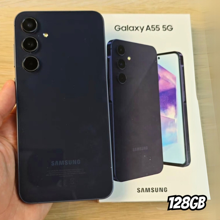 Smartphone Samsung Galaxy A55 5g, 128gb, 8gb Ram, Tela Super Amoled 6.6" 120hz Azul Escuro Smartphone Samsung Galaxy A55 5g, 128gb, 8gb Ram, Tela Super Amoled 6.6" 120hz Azul Escuro