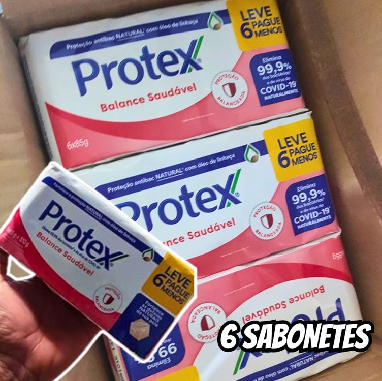 Protex Sabonete em Barra Balance Saudável( 6x85g), 510g, 6 unidades Protex Sabonete em Barra Balance Saudável( 6x85g), 510g, 6 unidades