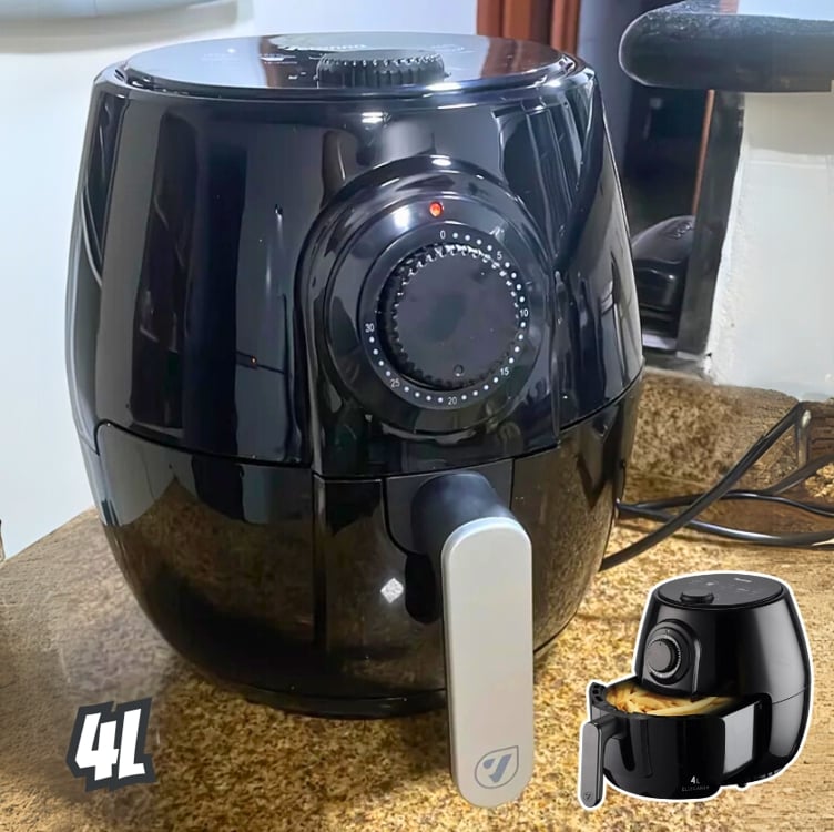 Fritadeira Sem Óleo Air Fryer 4l Veronna Elleganza Vaf1400 Cor Preto Fritadeira Sem Óleo Air Fryer 4l Veronna Elleganza Vaf1400 Cor Preto