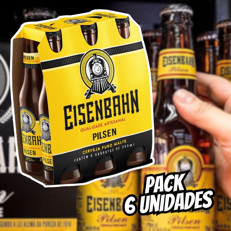 Pack de Eisenbahn Pilsen Ln 355ml 6 Unidades Pack de Eisenbahn Pilsen Ln 355ml 6 Unidades