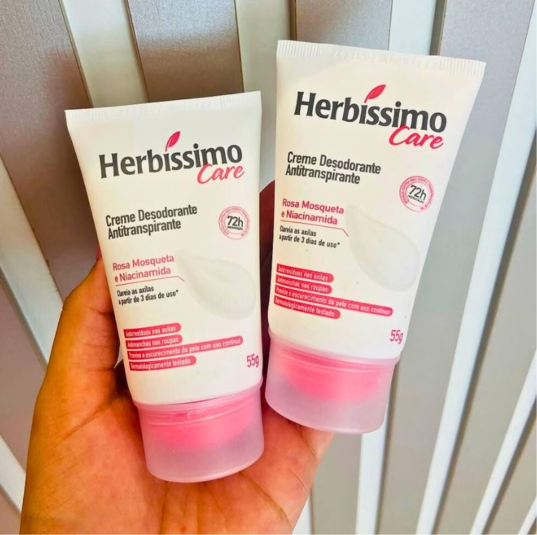 Herbissimo Desodorante Creme Rosa Mosqueta Clareador 55g Herbissimo Desodorante Creme Rosa Mosqueta Clareador 55g