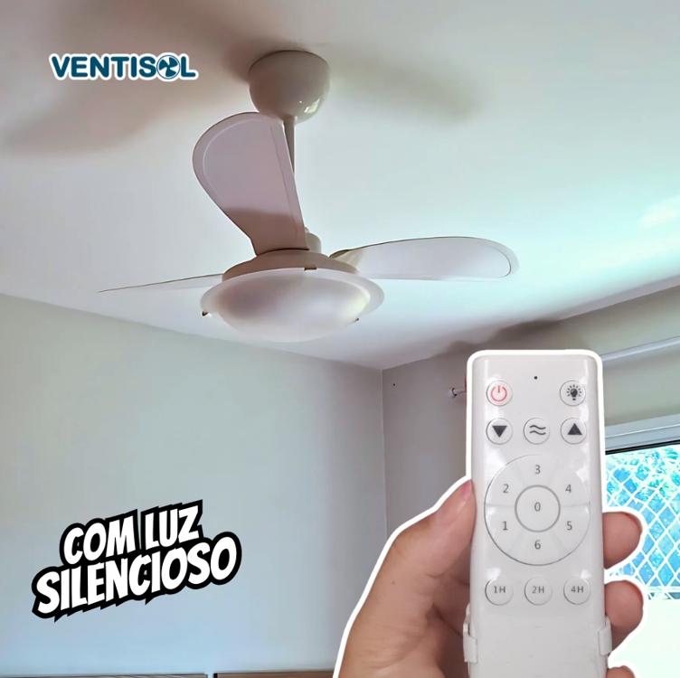 Ventisol Ventilador De Teto Sunny Br 3p Inj Br Con R Inverter Modelo 14220, Bivolt Ventisol Ventilador De Teto Sunny Br 3p Inj Br Con R Inverter Modelo 14220, Bivolt