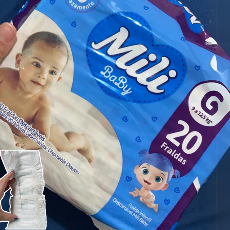 Mili Fralda Baby Jumbinho G - 20 Unidades Mili Fralda Baby Jumbinho G - 20 Unidades