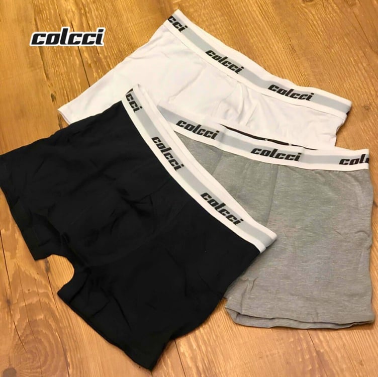 Kit Com 3 Cuecas Boxer Algodão Cotton Original Colcci Kit Com 3 Cuecas Boxer Algodão Cotton Original Colcci