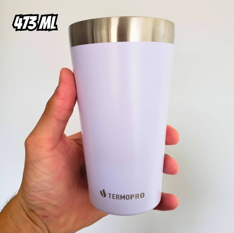 Copo Térmico para Cerveja Branco 473 Ml Termopro Copo Térmico para Cerveja Branco 473 Ml Termopro