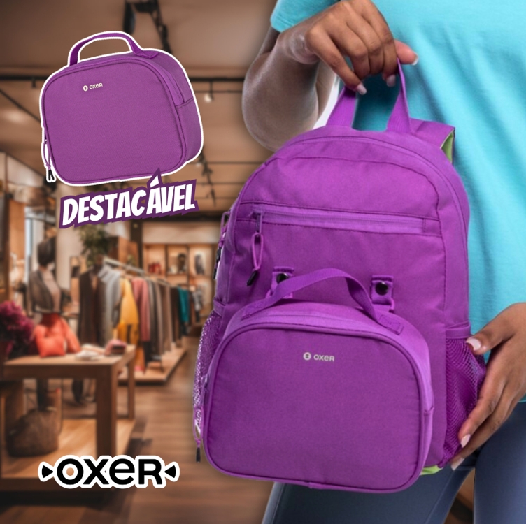 Mochila Lancheira Oxer Brick Destacável Infantil Mochila Lancheira Oxer Brick Destacável Infantil