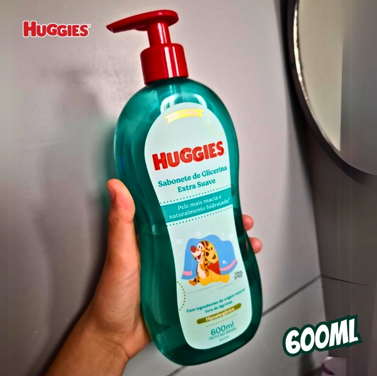 HUGGIES Sabonete Líquido Huggies Extra Suave - 600Ml HUGGIES Sabonete Líquido Huggies Extra Suave - 600Ml