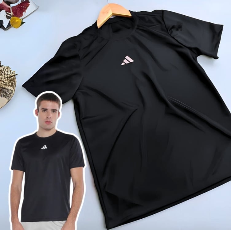 Camiseta Adidas Treino Básica Masculina Camiseta Adidas Treino Básica Masculina