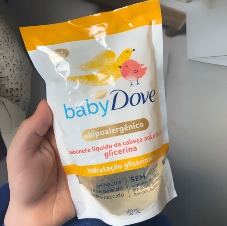 Sabonete Líquido Glicerina Baby Dove Hidratação Glicerinada 180ml Refil Sabonete Líquido Glicerina Baby Dove Hidratação Glicerinada 180ml Refil