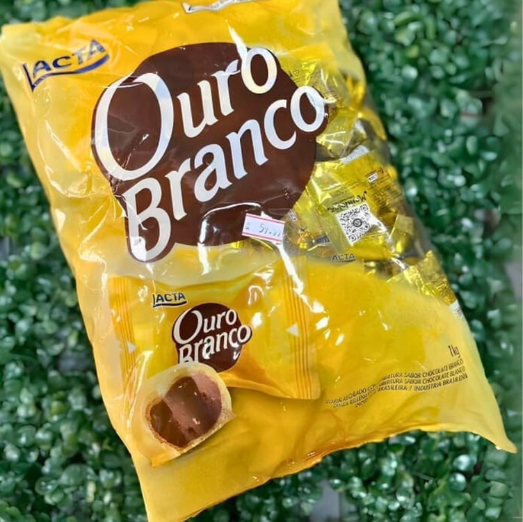 Chocolate Ouro Branco Pacote 1Kg Chocolate Ouro Branco Pacote 1Kg