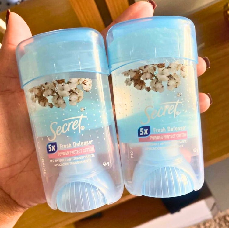 Desodorante em Gel Antitranspirante Secret Proteção de Algodão 45g Desodorante em Gel Antitranspirante Secret Proteção de Algodão 45g