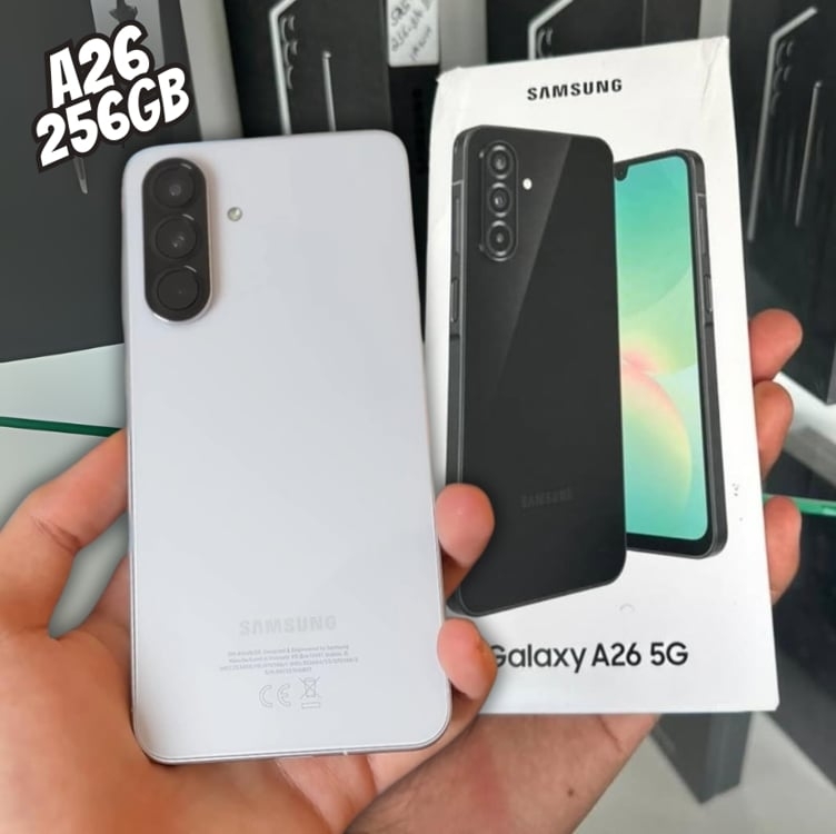 Smartphone Samsung Galaxy A26 5g 256gb, 8gb Ram, Câmera De 50mp, Ip67, Tela Super Amoled 6.7 , Nfc - Branco Smartphone Samsung Galaxy A26 5g 256gb, 8gb Ram, Câmera De 50mp, Ip67, Tela Super Amoled 6.7 , Nfc - Branco