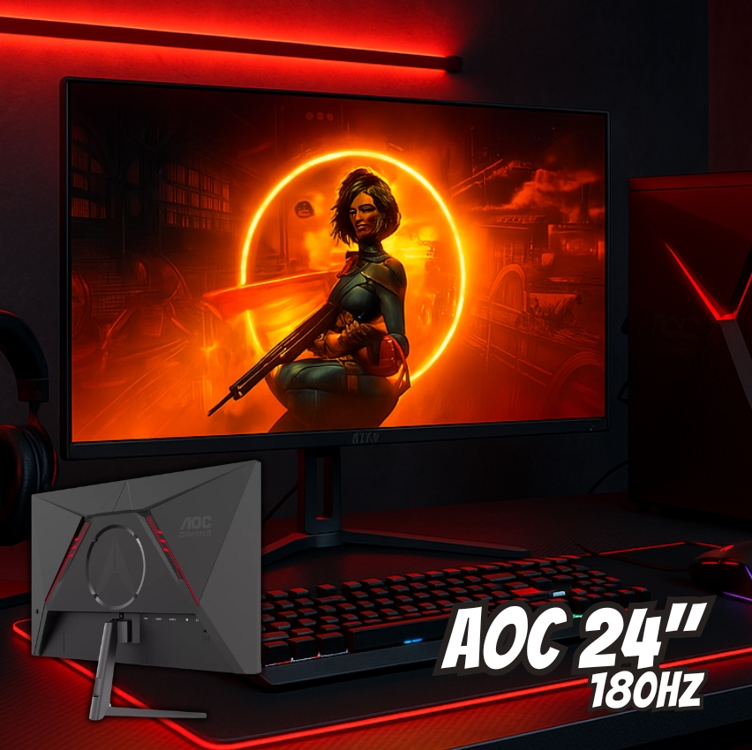 Monitor Gamer Aoc 24 180hz 1ms Hdr Ips 24g30e Monitor Gamer Aoc 24 180hz 1ms Hdr Ips 24g30e