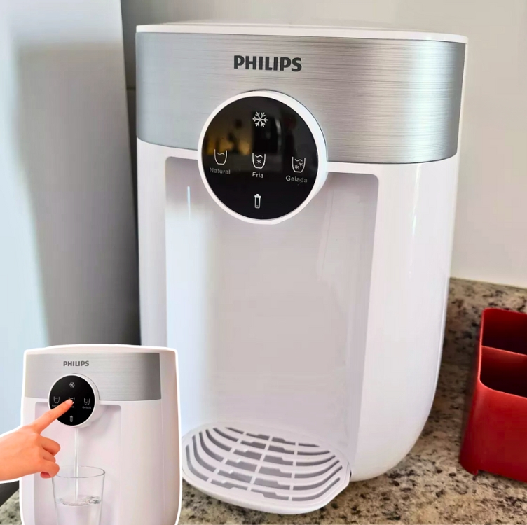 Philips Purificador de Agua ADD5926 Branco, Bivolt, agua natural, fria e gelada, Livre de BPA, Painel Touch Philips Purificador de Agua ADD5926 Branco, Bivolt, agua natural, fria e gelada, Livre de BPA, Painel Touch