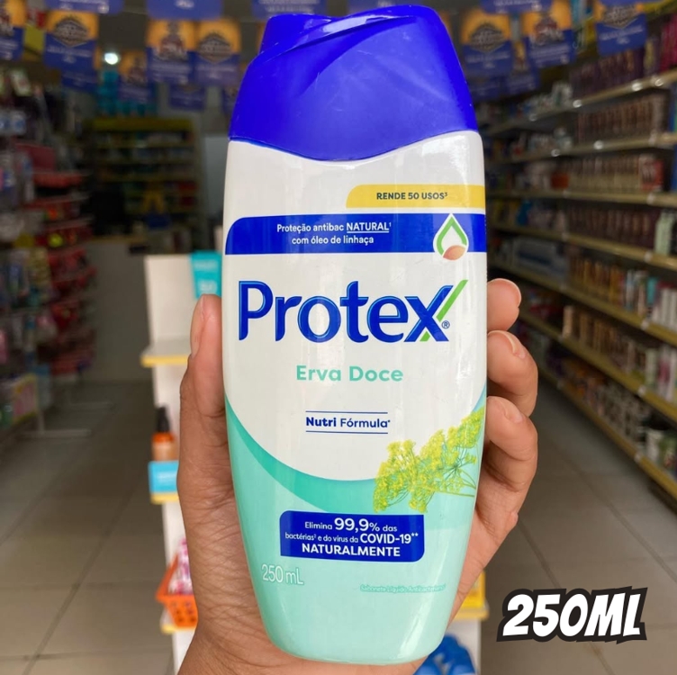 Sabonete Líquido Antibacteriano para Corpo Protex Erva Doce 250ml Sabonete Líquido Antibacteriano para Corpo Protex Erva Doce 250ml