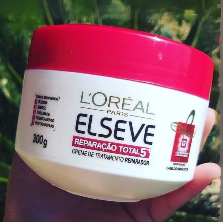 L'Oréal Paris Elseve Creme de Tratamento Reparador Reparação Total 5, Restaura e dá Brilho aos Fios, 300g L'Oréal Paris Elseve Creme de Tratamento Reparador Reparação Total 5, Restaura e dá Brilho aos Fios, 300g