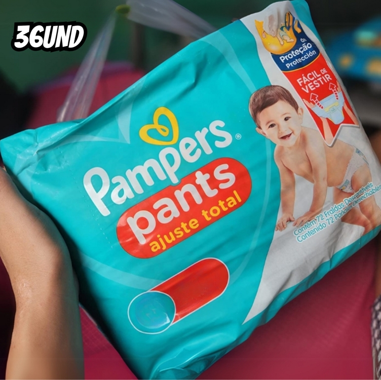 Fralda Pampers Pants Ajuste Total Mega Tamanho G 36 Unidades Fralda Pampers Pants Ajuste Total Mega Tamanho G 36 Unidades