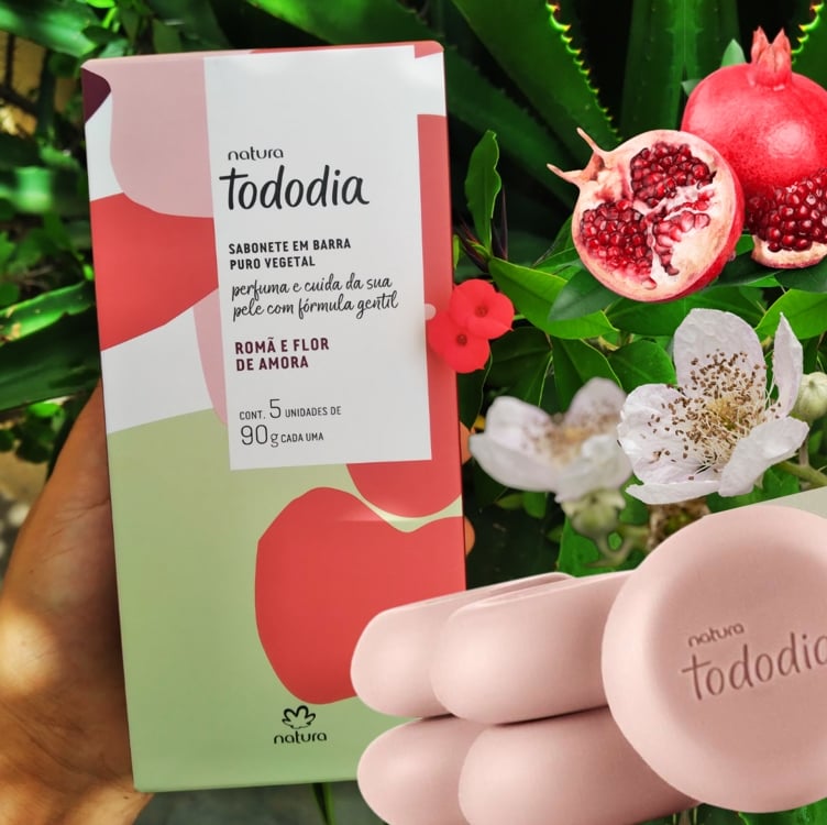Sabonete Em Barra Puro Vegetal Tododia Romã E Flor De Amora Sabonete Em Barra Puro Vegetal Tododia Romã E Flor De Amora