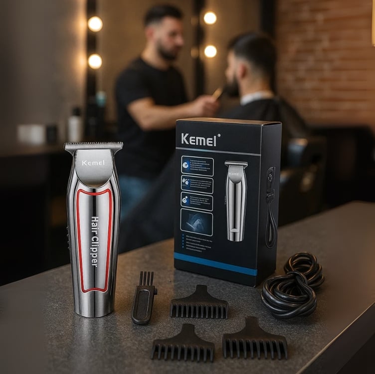Máquina Cortar Kemei Acabamento Profissional Sem Fio Km-032 Bivolt Máquina Cortar Kemei Acabamento Profissional Sem Fio Km-032 Bivolt