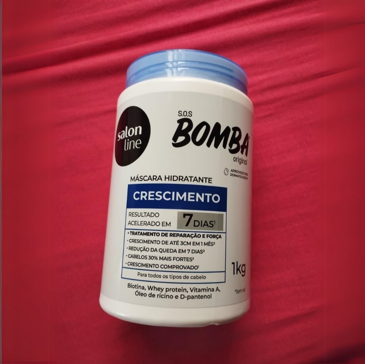 Salon Line, Máscara Capilar, SOS Bomba, Reparação e Força - Todos os Tipos de Cabelos, 1 Kg Salon Line, Máscara Capilar, SOS Bomba, Reparação e Força - Todos os Tipos de Cabelos, 1 Kg