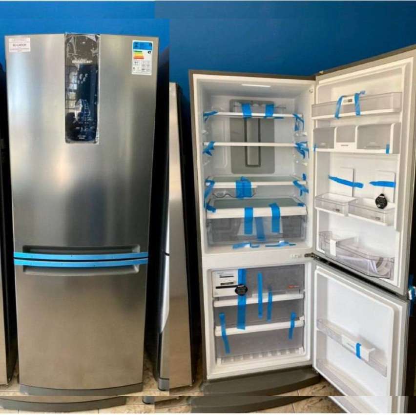 Geladeira Brastemp Frost Free 443l Cor Inox Com Turbo Ice Inverse Bre57a 220v Geladeira Brastemp Frost Free 443l Cor Inox Com Turbo Ice Inverse Bre57a 220v