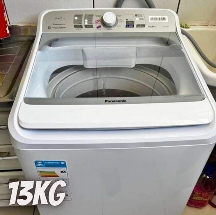 Máquina De Lavar Panasonic 13kg NA-F130B1WA Função Vanish Branca 127V Máquina De Lavar Panasonic 13kg NA-F130B1WA Função Vanish Branca 127V