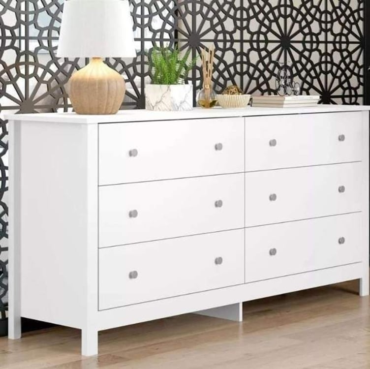 Cômoda Ditália 6 Gavetas Dm-221 Branco Cômoda Ditália 6 Gavetas Dm-221 Branco