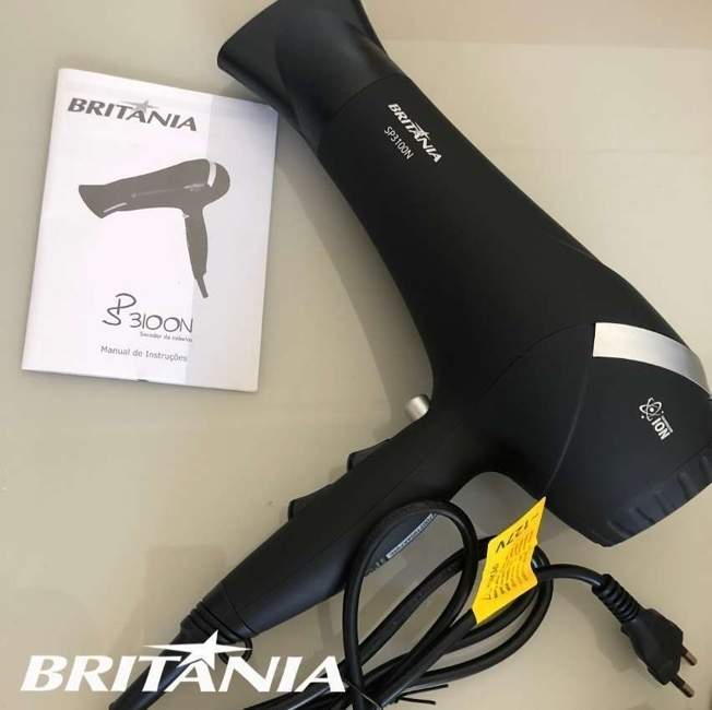 Secador De Cabelo, Sp3100n, 1800 W, Preto, 110v, Britânia Secador De Cabelo, Sp3100n, 1800 W, Preto, 110v, Britânia