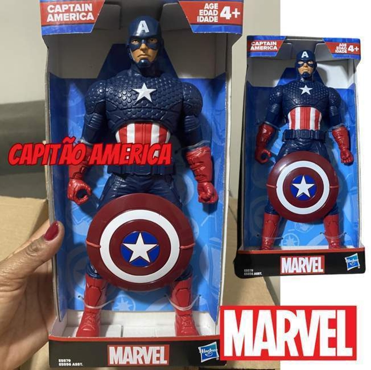 Marvel, Boneco Avengers Capitão América Olympus, Azul Marvel, Boneco Avengers Capitão América Olympus, Azul