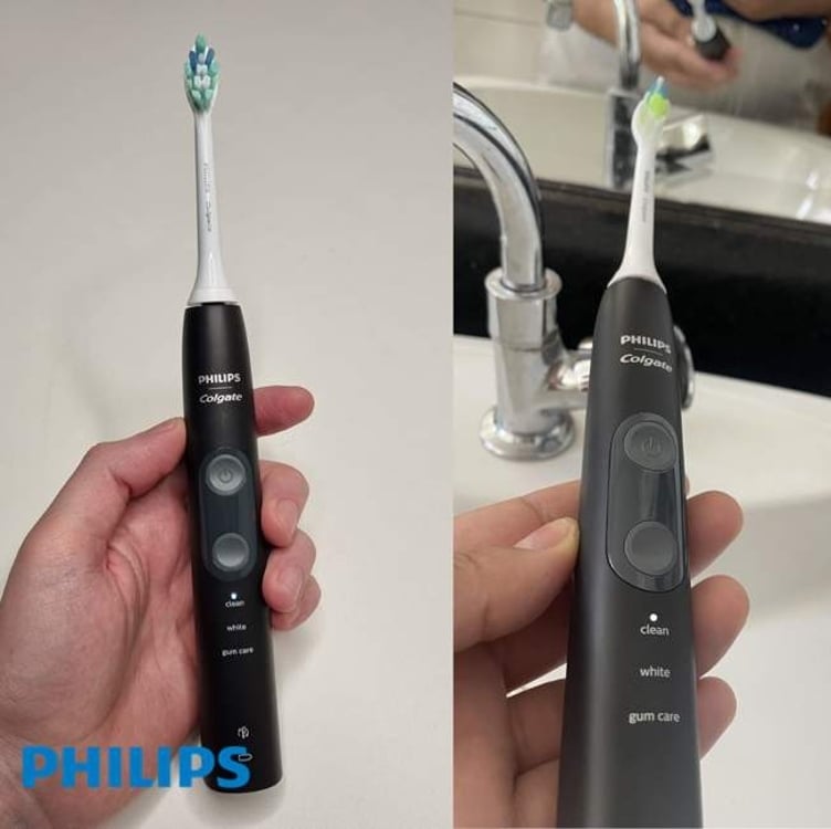Colgate Philips Sonic Pro 50 - Escova De Dente Elétrica Recarregável Bivolt Com 2 Refis E Estojo De Viagem Colgate Philips Sonic Pro 50 - Escova De Dente Elétrica Recarregável Bivolt Com 2 Refis E Estojo De Viagem