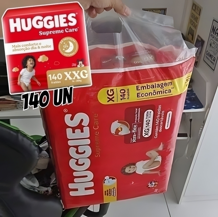 Huggies Fralda Supreme Care XXG 140 Un Huggies Fralda Supreme Care XXG 140 Un