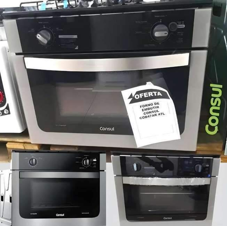 Forno Elétrico de Embutir Consul com Timer - com Dourador COB47AR Forno Elétrico de Embutir Consul com Timer - com Dourador COB47AR
