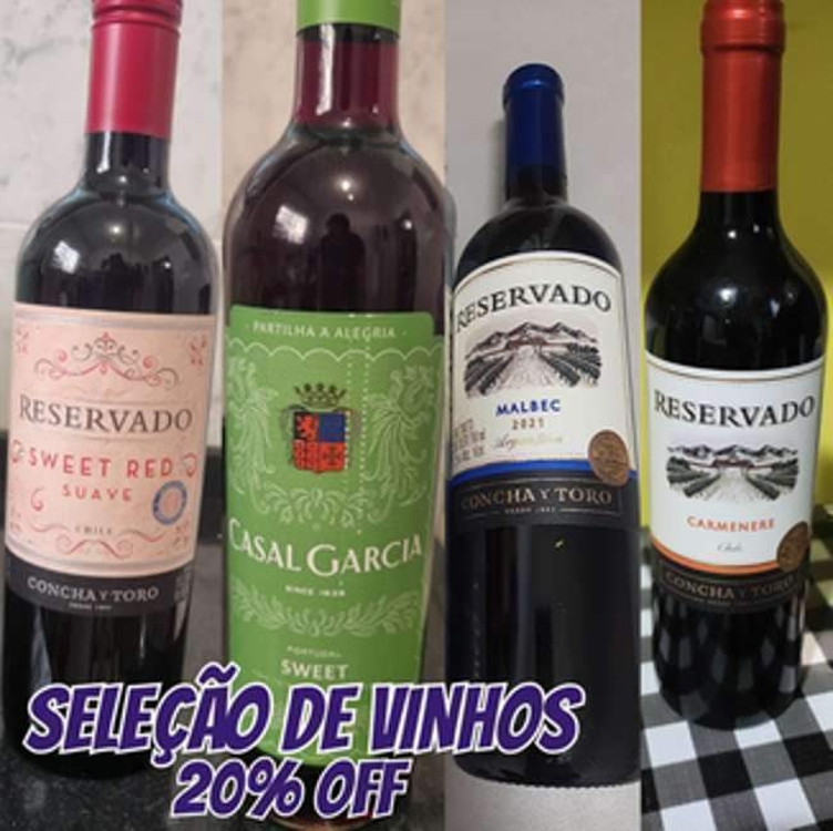 Seleção de 20% OFF em Vinhos Amazon Seleção de 20% OFF em Vinhos Amazon