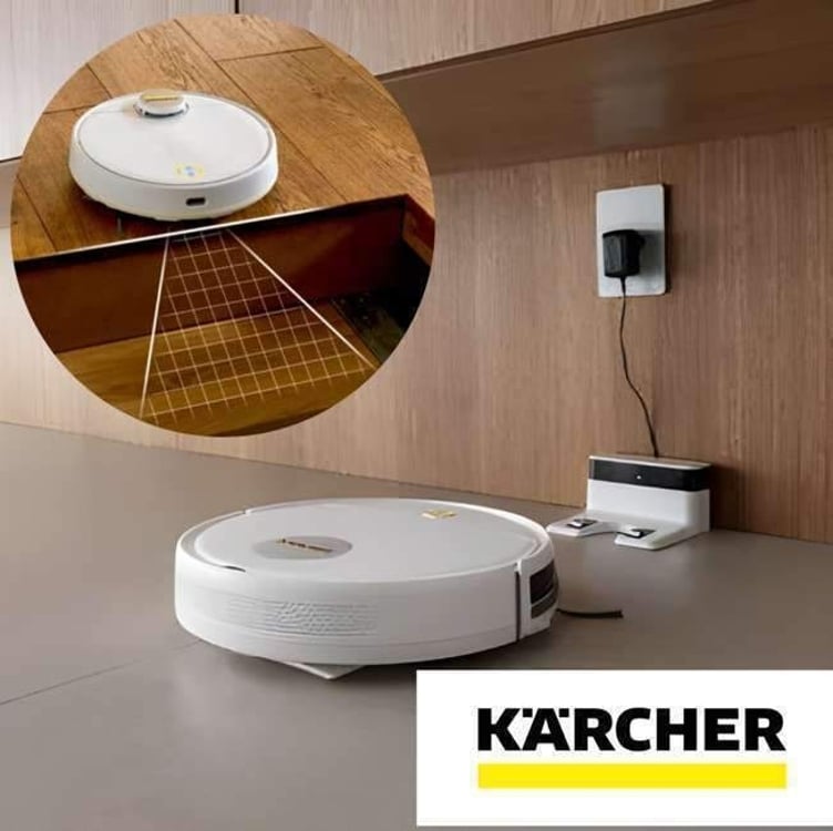 Robô Aspirador de Pó Karcher RCV 1 controle remoto 3 modos de limpeza sensor anti-queda e de colisão – Bivolt Robô Aspirador de Pó Karcher RCV 1 controle remoto 3 modos de limpeza sensor anti-queda e de colisão – Bivolt