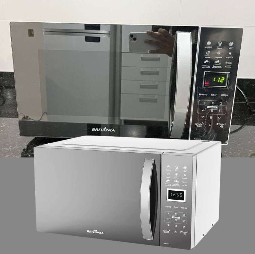 Micro-ondas Bmo29eb Multifunções 28l Branco Britânia 127v 110v Micro-ondas Bmo29eb Multifunções 28l Branco Britânia 127v 110v