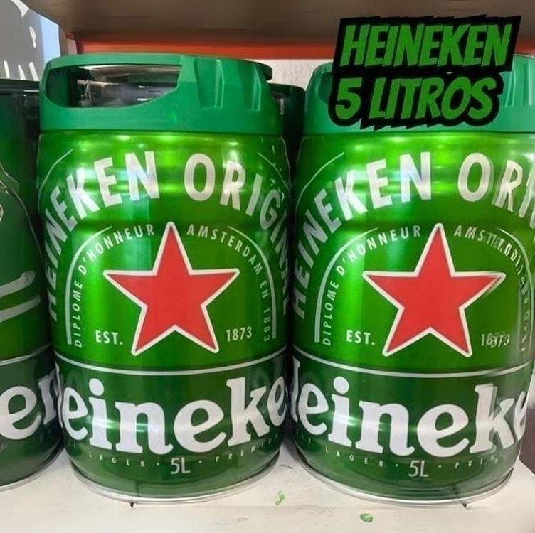 Heineken Cerveja Lager Barril Heineken 5 Litros Heineken Cerveja Lager Barril Heineken 5 Litros