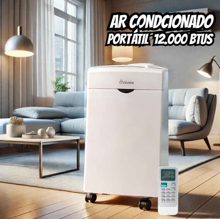 Ar-Condicionado Portátil Hisense 12.000 BTUs AP-12CWBRNPS01 Wi-Fi Controle Remoto Frio Ar-Condicionado Portátil Hisense 12.000 BTUs AP-12CWBRNPS01 Wi-Fi Controle Remoto Frio