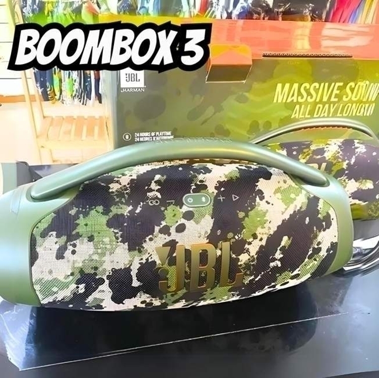JBL, Caixa de Som, Boombox 3, Bluetooth, À Prova D'água e Poeira - Camuflada JBL, Caixa de Som, Boombox 3, Bluetooth, À Prova D'água e Poeira - Camuflada