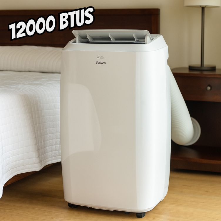 Ar Condicionado Portátil Philco 12000 Btus 3 em 1 Pac12000 Branco 220v Ar Condicionado Portátil Philco 12000 Btus 3 em 1 Pac12000 Branco 220v