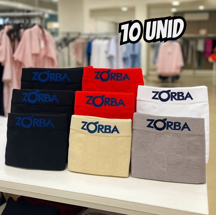 Kit Com 10 Cuecas Boxer Infantil Seamless Zorba Kit Com 10 Cuecas Boxer Infantil Seamless Zorba