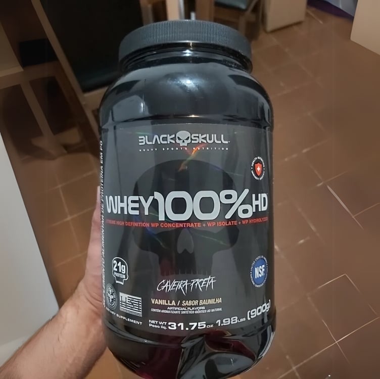 Whey 100% Hd Sabor Chocolate 1,8kg Black Skull Whey 100% Hd Sabor Chocolate 1,8kg Black Skull