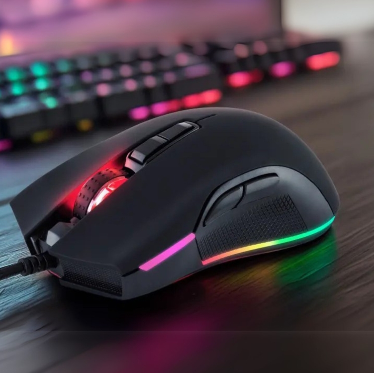 Mouse Gamer RGB Philco Óptico 5000DPI - 7 Botões PMS70 Preto Original Mouse Gamer RGB Philco Óptico 5000DPI - 7 Botões PMS70 Preto Original